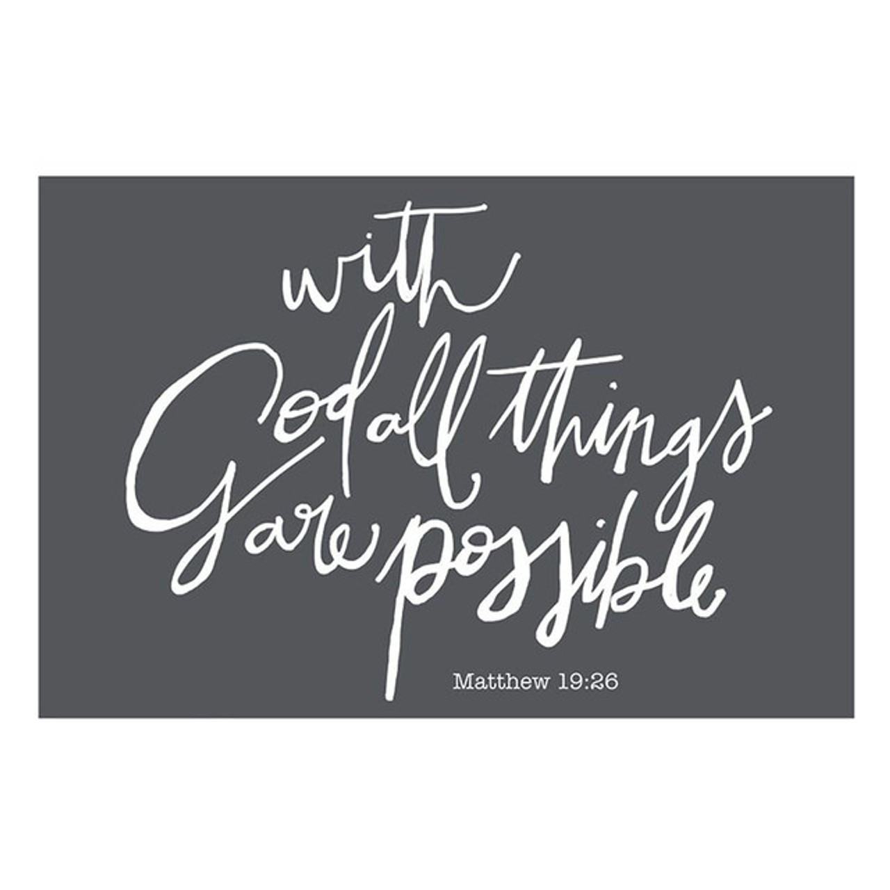 with God Card (Pack of 25)